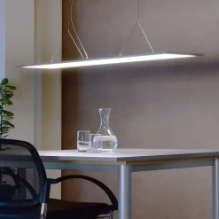 3422 LED-hængelampe, kantet, Dip-Switch, aluminium