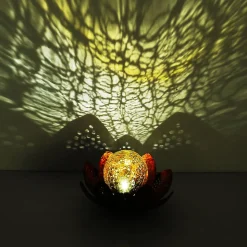 33655 LED-solcellelampe, blomst, Ø 22 cm