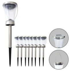 5146408 LED-solcellelampe deko, med jordspyd 8 stk
