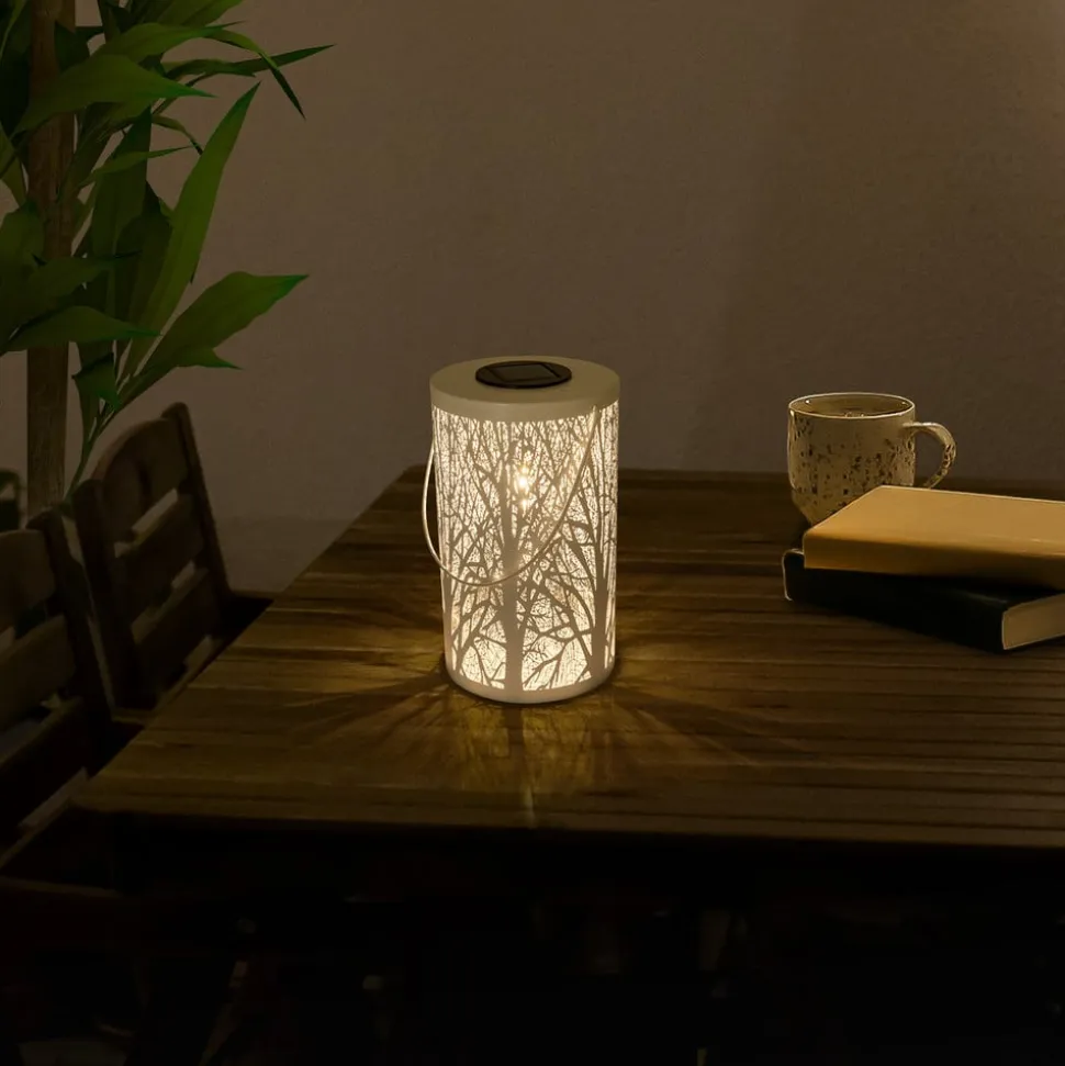 5266523 LED-solcellelygte med skovmotiv