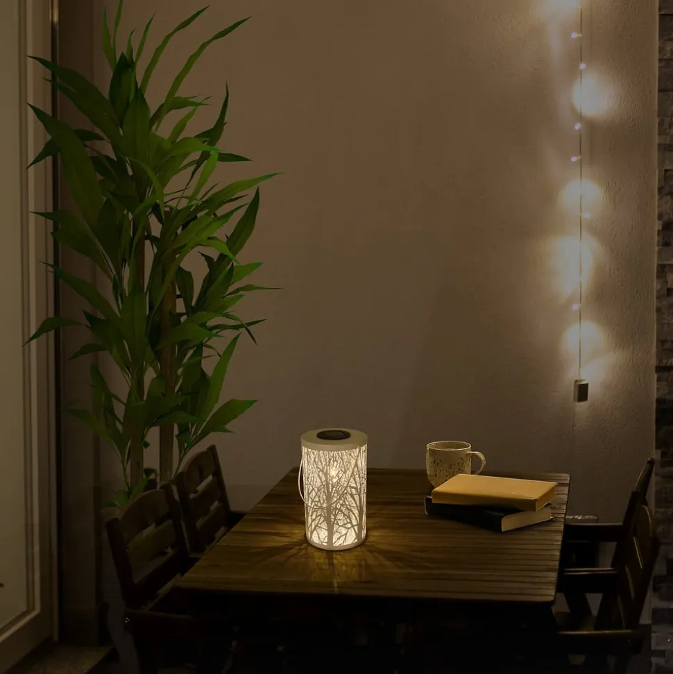 5266523 LED-solcellelygte med skovmotiv