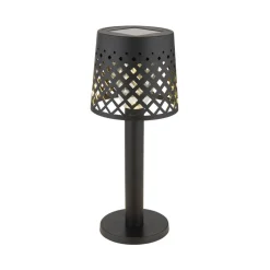 36631 solcelle-bordlampe, batteri, IP44, sort