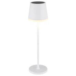 36637 solcelle-bordlampe, IP44, hvid