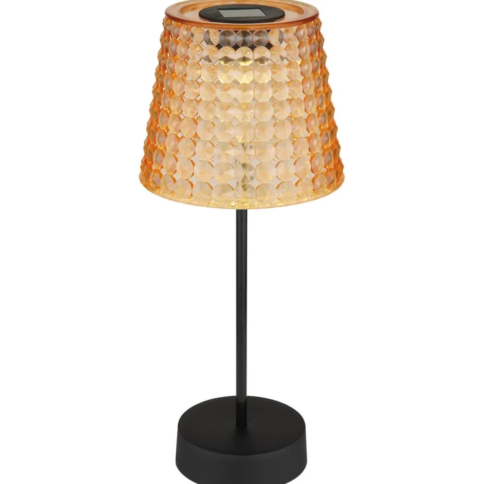 36634-2A solcelle-bordlampe, 2 stk, sort/ravgul