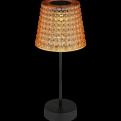 36634-2A solcelle-bordlampe, 2 stk, sort/ravgul