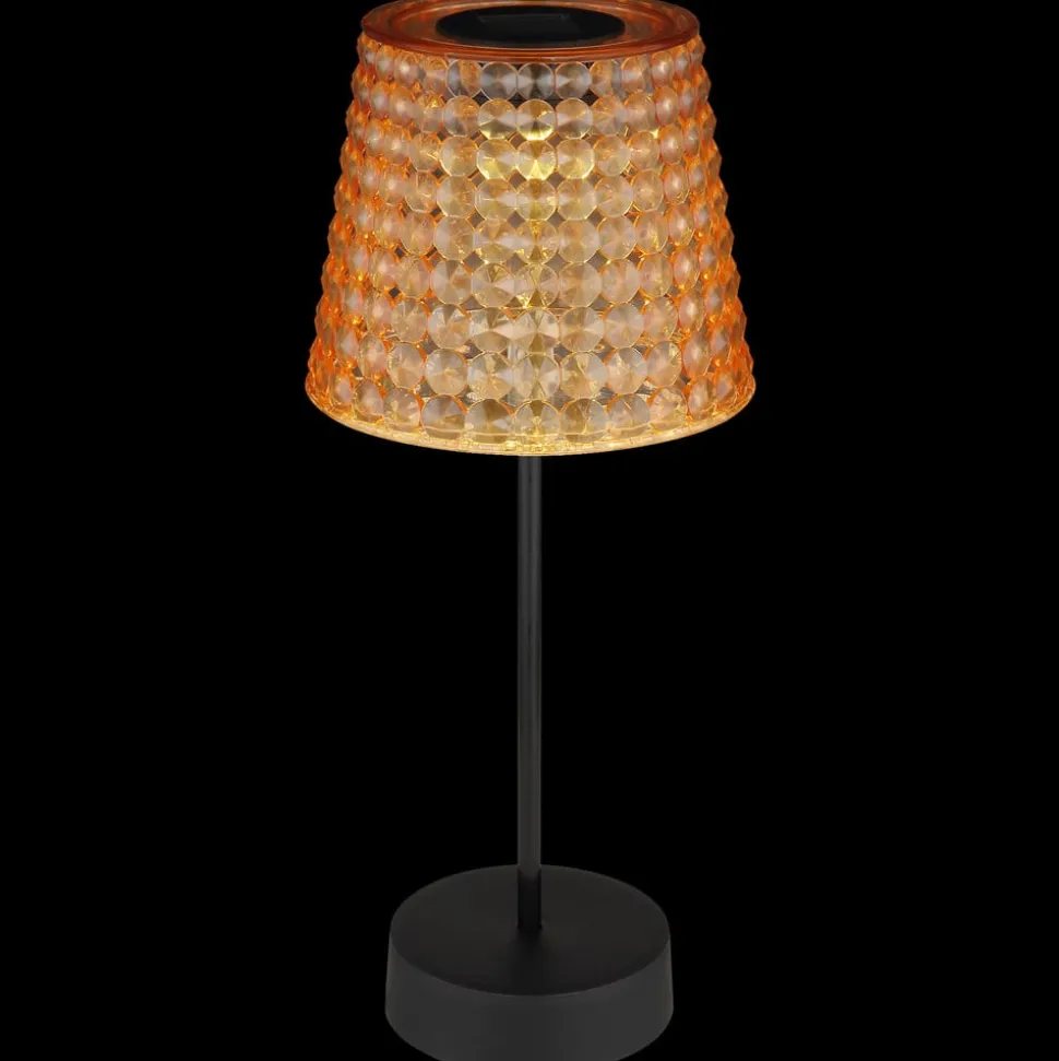 36634-2A solcelle-bordlampe, 2 stk, sort/ravgul