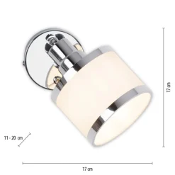 Accor vægspot, drejelig og svingbar