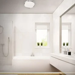 Acorus LED-loftslampe, IP44, stjernedekor, Ø 28 cm