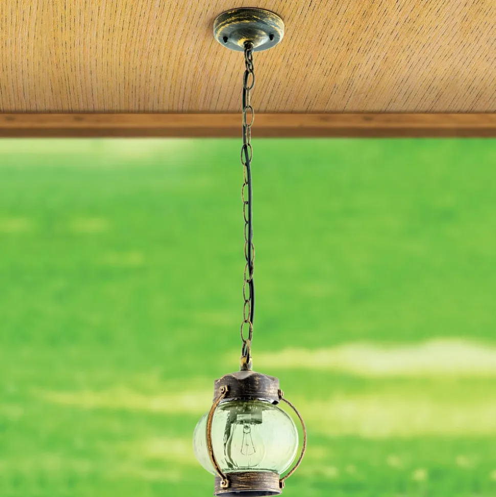 Af bobleglas - hængel. Margerite, udendørs brug