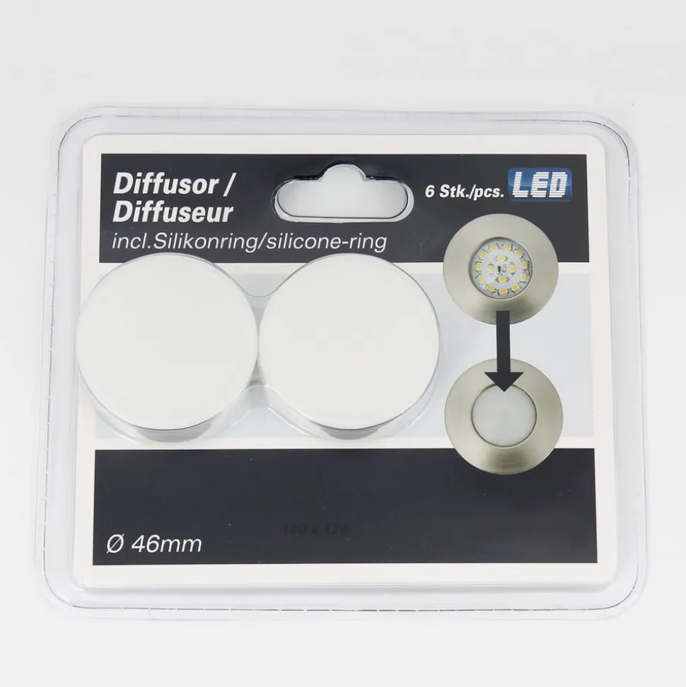 Afskærmning til Attach Plus-indbygningsarmaturer, sæt med 6 stk