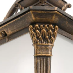 Aiko udendørs væglampe, antik finish, pendel