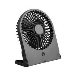 Akku-bordventilator Breezy, sort, støjsvag