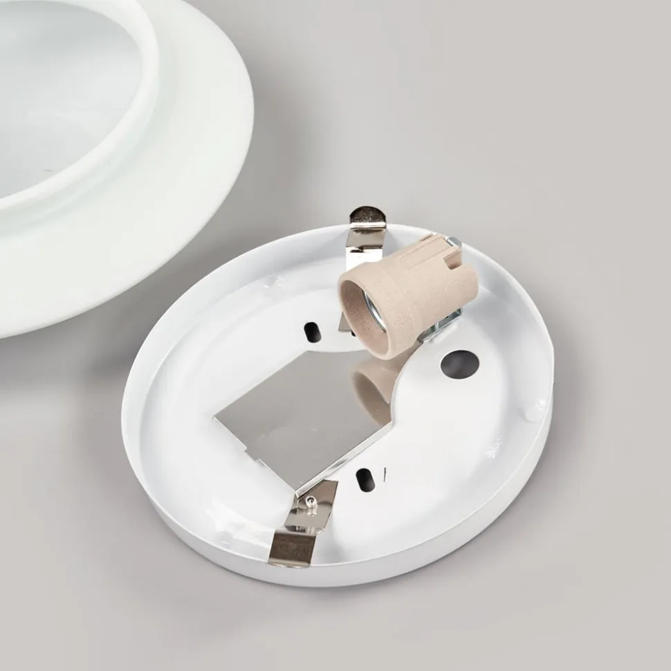 Alba loftlampe af opalt glas, Ø 25 cm