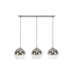 Allessandra hængelampe, 3 lyskilder, Ø 29 cm, røgfarvet grå, glas