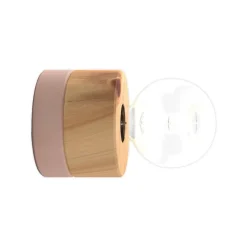 ALMUT 0239 væglampe, vegansk, cembra/sartrosa