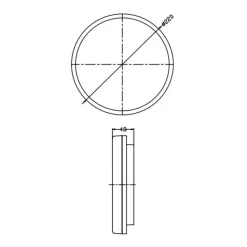 Altais LED-loftslampe, IP54, Ø 22 cm