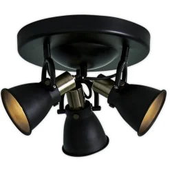 Alton loftlampe i sort, justerbare spot