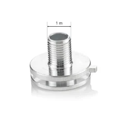 Alu-nippel til strømskinneadapter M 10 x 1