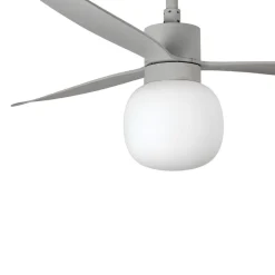 Amelia Ball loftventilator, LED-lampe, grå