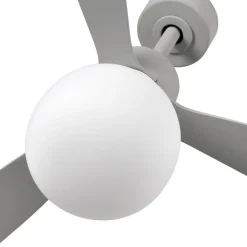 Amelia Ball loftventilator, LED-lampe, grå