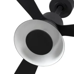 Amelia Cone loftventilator, LED-lampe, sort