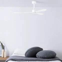 Amelia loftventilator, DC-motor, 3 vinger, hvid