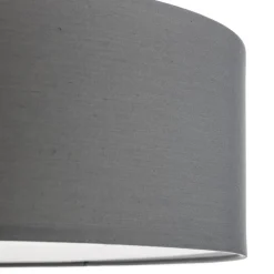 Andria loftslampe i tekstil, 60 cm, lysegrå