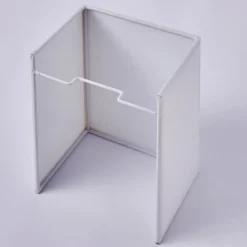 Annalisa kvadratisk stofvæglampe i hvid