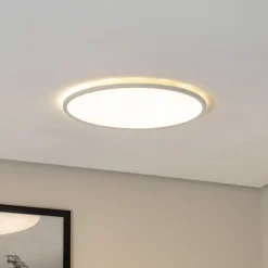 Aqua LED-panel, Ø 50 cm, hvid, metal/plast CCT dæmpbar