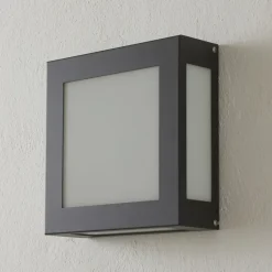 Aqua Legendo udend. LED-væglampe, sensor, antracit