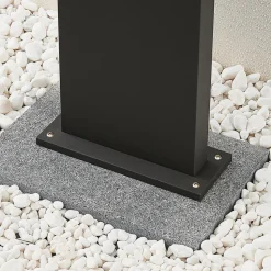 Arcchio Advik LED-vejlampe, 100 cm, antracit, metal, IP65