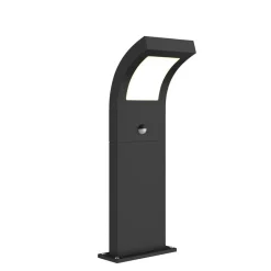 Arcchio Advik LED-vejlampe, 60 cm, antracit, sensor, IP54
