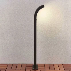 Arcchio Advik LED-vejlampe, 100 cm, antracit, sensor, IP54