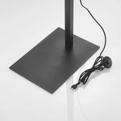 Arcchio buelampe Mossa, 200 cm, sort-guld, tekstil