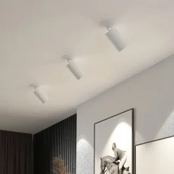 Arcchio Davin indbygningsspot, cylinder, hvidt