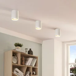 Arcchio downlight Carson, højde 10 cm, hvid, aluminium