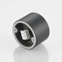 Arcchio downlight Nieva, G9, sort, rund, Ø 10cm, metal