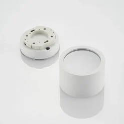 Arcchio downlight Nieva, GX53, hvid, rund, Ø 10cm, metal