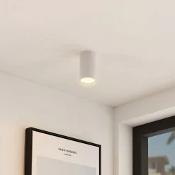 Arcchio downlight Olivir, hvid, metal, Ø 6cm, GU10, IP44