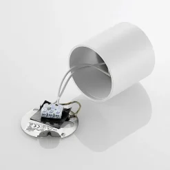 Arcchio downlight Walza, hvid, metal, Ø 9,3 cm, GU10