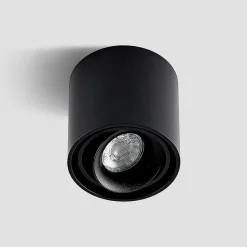 Arcchio downlight Walza, sort, metal, Ø 9,3 cm, GU10