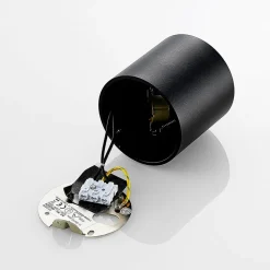 Arcchio downlight Walza, sort, metal, Ø 9,3 cm, GU10