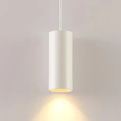 Arcchio Ejona pendellampe, højde 15 cm, hvid, aluminium