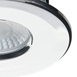 Arcchio Elmon LED-indbygningslampe, IP65, krom