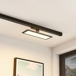 Arcchio Hairis LED-panel, 30 cm, sort, 3000 K