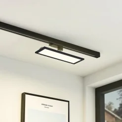 Arcchio Hairis LED-panel, 30 cm, sort, 4000 K