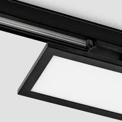 Arcchio Hairis LED-panel, 30 cm, sort, 4000 K