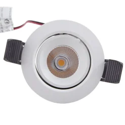 Arcchio Harcos LED-downlight, hvid, Ø 8 cm, 4.000K