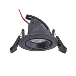 Arcchio Harcos LED-downlight, sort, Ø 8 cm, 4.000K