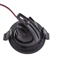 Arcchio Harcos LED-downlight, sort, Ø 11 cm, 4.000K